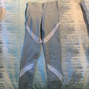 Grey and white mesh Aerie leggings